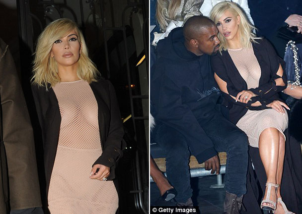 Gaun Terawang, Kiat Kim Kardashian Cari Perhatian Paparazzi